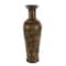 Set of 3 Brown Metal Rustic Vase, 50", 35", 26"
